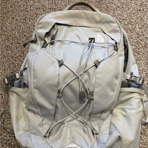 the north face grey borealis backpack